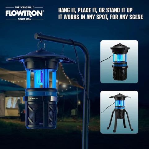 Indoor Outdoor Bug Trap Zapper With UV Light And Fan 800 Volt Stun Grid Delivers 530 Sq Ft Coverage Silent Insect Killer for Mosquitoes and Flies