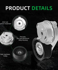Serpentine Belt Tensioner Kit For Dodge Ram 1500 2500 3500 5.7L V8 2003 2008 Replacement Drive Belt Tensioner And Idler Pulleys OE 53032130AA 53032130AC 38058