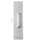 Commercial 16 Inch Stainless Steel Pull Door Plate With Rust And Corrosion Resistance For High Traffic Entrances shown with screws