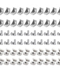 40 Series Aluminum Extrusion Connectors Kit With 4040 Corner Pieces, L Brackets, T Slot Nuts And M8 Bolts Built Tough For D IY Projects
