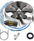 Glass Rinser Cup Washer For Sink Made From 304 Stainless Steel Brushed Finish 4.72 Inch Diameter Quick Clean In 3 Seconds