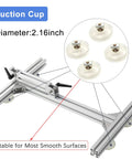 Stand kit for JQDML reciprocating linear actuator; aluminum alloy frame, angle adjustable, includes five suction cups