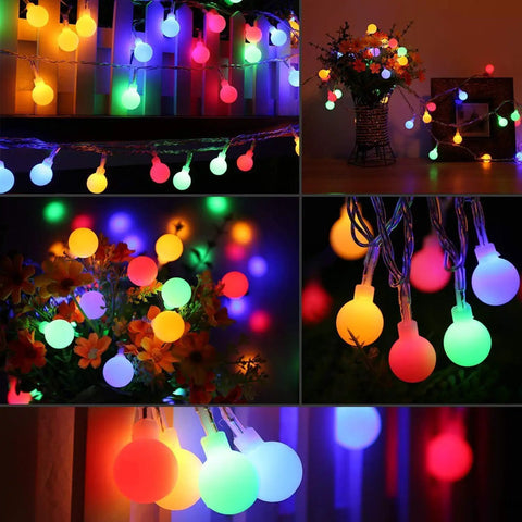 Color Changing Easter Globe String Lights 39.37 Ft With 120 LEDs, 11 Modes, Remote Control And Timer, indoor and outdoor decor