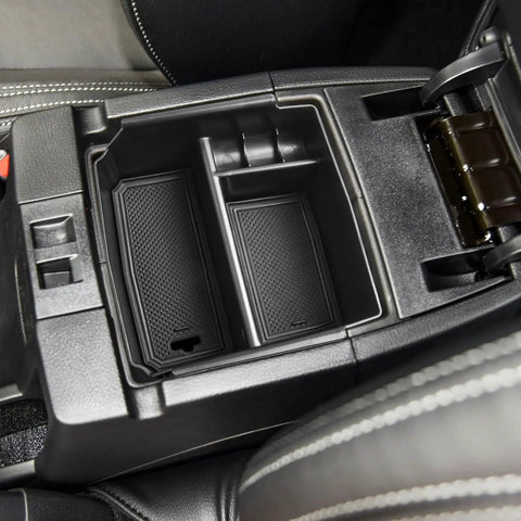 Center Console Organizer Tray For Jeep Wrangler JK And JKU 2011-2018 Not For JL Armrest Storage Box With Black Trim Fits
