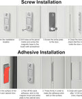 Installation steps for Ultra Thin Cabinet Catch With 10 Lb Magnetic Hold For Sleek Kitchens Three Point Six Five Millimeter Profile