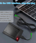 Dual Band 125KHz And 13.56MHz RFID Card Reader USB NFC for PC Windows Linux Android connected to laptop with USB