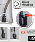 Hydration Backpack 3L Water Bladder With Food Grade TPU, leakproof connector and insulated hose details for outdoors