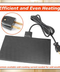 Automotive Silicone Battery Heating Pad With Thermostatic Shutoff 60 Watt 120 Volt with plug and cord for winter use.