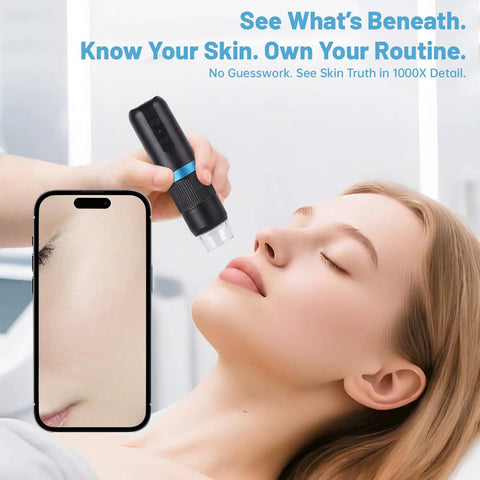 Pro Grade Skin Analysis Microscope With Stand For Home And Salon 1000X 1080P HD Wireless USB Camera for facial skin check