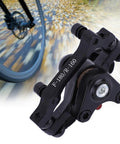 Trail Ready Universal Mechanical Disc Brake Kit For Front And Rear Electric Bikes Fits BB8 F180 R160 against a blurred wheel backdrop
