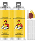 Fast-Setting Tile Repair Glue For Cracked Marble, Ceramic And Porcelain Tiles with applicator and tools, 3 Oz.