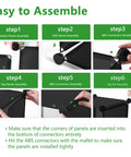 Assembly instructions for Sturdy 16 Cube Space Saving Storage Organizer With DIY Modular Design For Home And Bedroom Open Display Unit Black Plastic Cube Shelves Closet Organizer 48.4 In Long By 12.4 In Wide By 48.4 In High