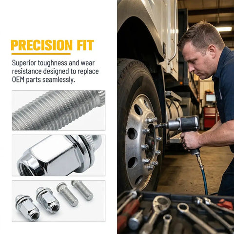 Heavy Duty M12 x 1.5 Steel Wheel Lug Nut Set For Toyota Cars Like Matrix And Celica Super Strong Automotive Hardware Kit You Gotta Have This Gear. close-up wheel installation