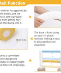 Indoor Dog Agility Training Kit 3 In 1 with Jump Ring features soft fabric and adhesive base for small dogs