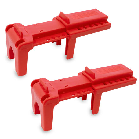 Adjustable Ball Valve Lockout Device For One Half To Four And Quarter Inch Pipe Diameter Lock Out Tag Out Water And Gas Valve Lock Two Pack