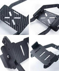 Beefy Carbon Fiber RC Chassis Frame Upgrade Kit with bolt-on rails and durable construction for 1/10 scale crawlers and TRX4 trucks.