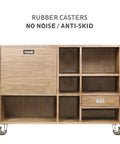 Heavy Duty Silent Rubber Swivel Caster Wheels Set Of Four Easy Mount Quiet Furniture Cart Upgrades With Stainless Bolts on furniture with anti-skid and noise reduction features.