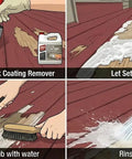 Heavy Duty Deck Stain And Coating Remover Kicks Out Stubborn Paint Polyurethane And Varnish In One Go With Zero Harsh Fumes For Flawless Wood Finishes In 1 Gallon Containers, step-by-step application process.