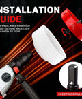 Doaho 6-1/4 inch bi-metal hole saw for recessed lighting with dust bowl; for LED lighting, wood and plastic, drill shown