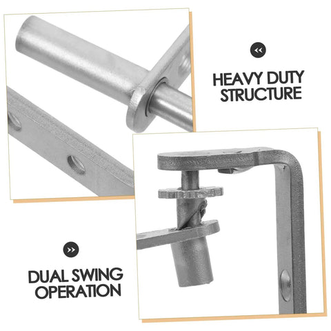 Beefy Heavy Duty Stainless Steel Self Closing Pivot Hinge For Bidirectional Double Swing Doors And Louvers Ideal For Busy Bars Cafes Saloon Doors And Commercial Spaces, dual swing hinge close-up