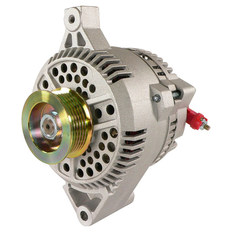 12V 130A Car Alternator Replacement For Ford Taurus 1990 1995 Lincoln Continental 1991 Mercury Sable 1990 1995 Internal Regulator Plug And Play Drop In Fit Heavy Duty Charging Power, front view