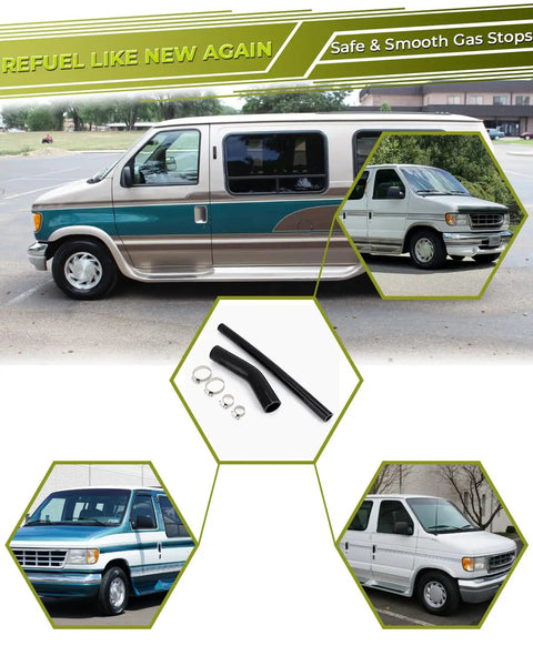 Complete Fuel Tank Fill Neck And Vent Hose Kit For Ford Excursion 2000 To 2005 Gas V8 Or V10 Engine Replacement with vehicles