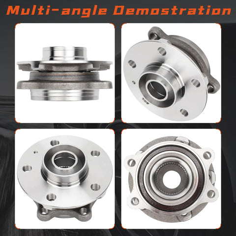 Direct Fit Front Or Rear Wheel Hub Bearing Assembly For Audi A4 A5 A6 Q5 S4 S5 2008-2015 shown in multi-angle view