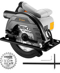 Pro Grade Corded Circular Saw 1200W With 4800Rpm Motor And 185mm 24 Tooth Blade For No Sweat Wood Pvc Cuts Rock Solid Steel Base With Precision Guide Rail And Bevel Adjustment Knob