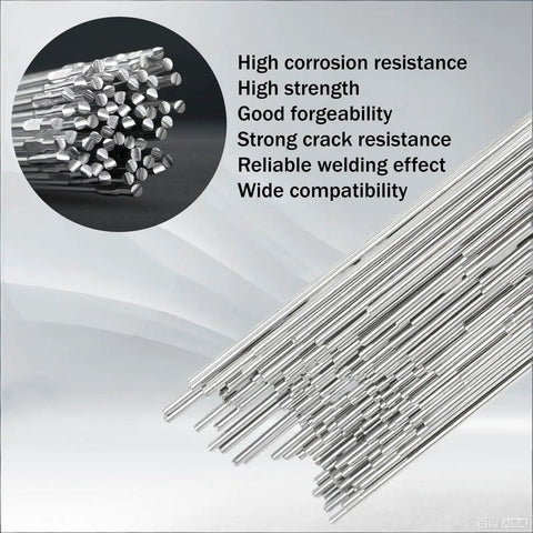 ER4047 Aluminum Welding Rod 1m High Silicon Filler Wire for Cast Aluminum 6061 6063 TIG MIG with Argon Shielding 1.6mm pro-grade rods