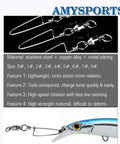 High Strength Fishing Snap Swivels Set With Ball Bearing Barrel Stainless Steel Saltwater Ready 25 Pack 31 Lbs Load Capacity 360 Degree Spin For Realistic Lure Action And Fewer Snags, stainless steel snap swivels