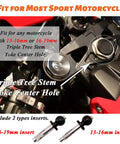 Triple tree stem yoke center hole for Heavy Duty Motorcycle Phone Mount With USB Charger Ultra Secure Phone Holder For GPS Navigation On BMW S1000RR Suzuki GSX 1300R Hayabusa GSX R 600 750 1000 Yamaha YZF Kawasaki Ninja Honda CBR And More For Safe Hands Free Riding