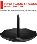 Hella Durable 50 Pack Of 1 5 Inch Iron Clavos Matte Black Decorative Nails showing thick 1 inch hydraulic pressed nail shank.