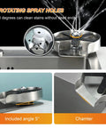 Cup Rinser For Kitchen Sink With 360 Degree Rotating Jet And Eight Water Outlets Glass Rinser Faucet Attachment Bottle Washer