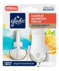 Coastal Sunshine Citrus PlugIns Air Freshener Starter Kit With 1 Warmer And 1 Refill, Scented Oil For Home And Bathroom