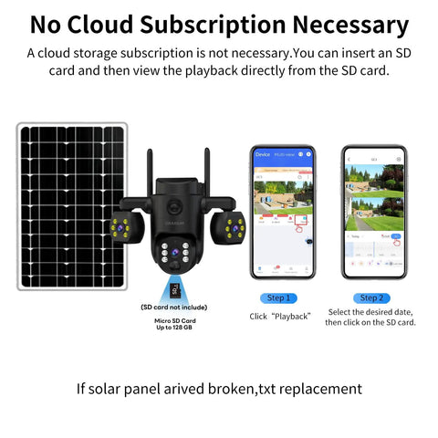 Triple Lens Outdoor Wireless Security Camera Bringing Serious Eyes On Your Property Smooth PTZ Tracking And Bright Color Night Vision Keeping Things Tight Around Your Home Or Farm No Sweat Setup with solar panel and mobile app setup.