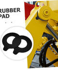 2 Piece Bucket Pin Shim Kit For Excavator Vibration Dampening And Noise Reduction Rubber Washers For Construction Machinery Durable Wear Protection Built To Last Shielding For Bucket Linkage And Heavy Equipment Maintenance With Engineered Rubber. rubber pad on excavator linkage