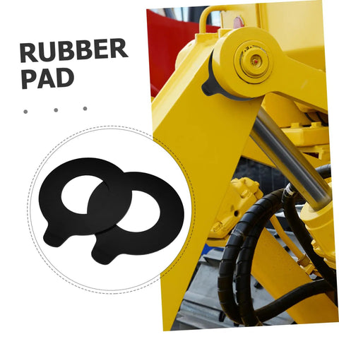 2 Piece Bucket Pin Shim Kit For Excavator Vibration Dampening And Noise Reduction Rubber Washers For Construction Machinery Durable Wear Protection Built To Last Shielding For Bucket Linkage And Heavy Equipment Maintenance With Engineered Rubber. rubber pad on excavator linkage