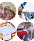 Extra Large Tablecloth Clips Set of 6 Stainless Steel Tablecloth Clamps for Home Parties and Picnics Keep Tablecloths in Place Up to 2.4 Inches Thick