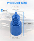 Real Deal Brake Proportioning Valve Bleeder Tool Fits Gm Combo Valves And Ac Delco Parts To Keep Your Disc Drum Brakes Bleeding Smooth And Trap Free On Any Hot Rod Or Weekend Warrior Ride, blue aluminum bleeder lock assembly with dimensions.
