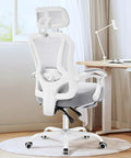 Super Comfy Ergonomic Office Chair With Footrest For All Day Use Ultra Thick Reclining Seat 2D Adjustable Lumbar Support And Headrest