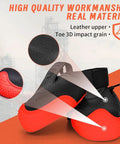 Badass Steel Toe Shoe Covers With Non Slip Oil Resistant Soles And Thick Leather Lining For Heavy Duty Industrial Safety And ASTM EN ISO Certified Impact Shielding On Every Daily Grind showing leather upper and protective 3D toe impact grain.
