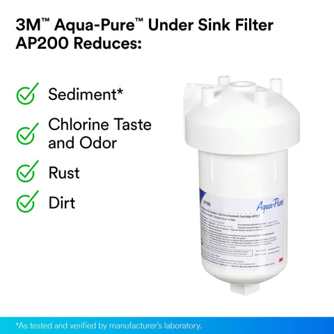 Under Sink Replacement Water Filter Cartridge AP217 For AP200 System 2 Pack, Removes Sand Dirt Rust Chlorine Taste And Odor CTO