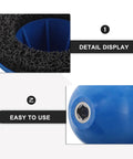 Heavy Duty Polishing Wheel Kit For Car Brakes And Rims With Silicon Carbide Abrasive, showing textured black polishing wheel and blue mounting base.