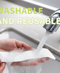 Hand washing a 12 Pack Non Slip Rug Pad Grippers Washable And Reusable For Rugs, Double Sided Non Slip Rug Pads For Hardwood Floors.