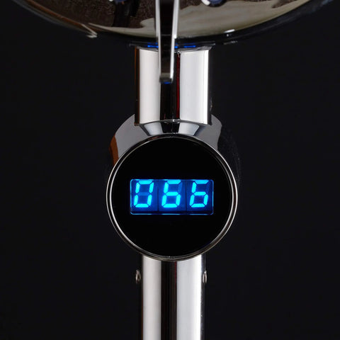 LED Temperature Display on No-Drill 34-Inch Shower Bar With 3-Way Rain And Handheld Shower Head, Stainless Steel Chrome