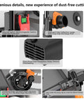 Heavy Duty Portable Circular Bench Saw Featuring 2000W Pure Copper Workhorse Motor with electromagnetic switch and dust collection features.