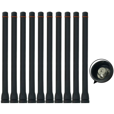 10 Pack VHF Antenna FA-SC55V 6.5 Inch 136-174MHz J-Type Connector Replacement For Icom Two-Way Radios IC-F3 F11 F14 F15 F16 F33 F34 F70 IC-F3000 Series Models