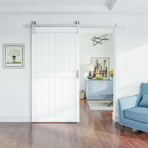 White sliding barn door with 2 Pack Brushed Nickel Sliding Closet Door Handles Recessed Flush Finger Pulls 5.9 Inch Long For Sliding Barn Doors