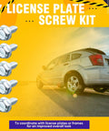 100 Pack License Plate Screws 6mm By 16mm Slotted Hex Head Bolts near car at sunset garage ready bulk buy