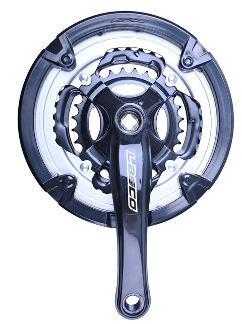Black MTB Crankset For Mountain Bikes 170mm Square Taper 9 16 Inch Chainring Set Front Sprocket 18 21 24 Speed Compatible